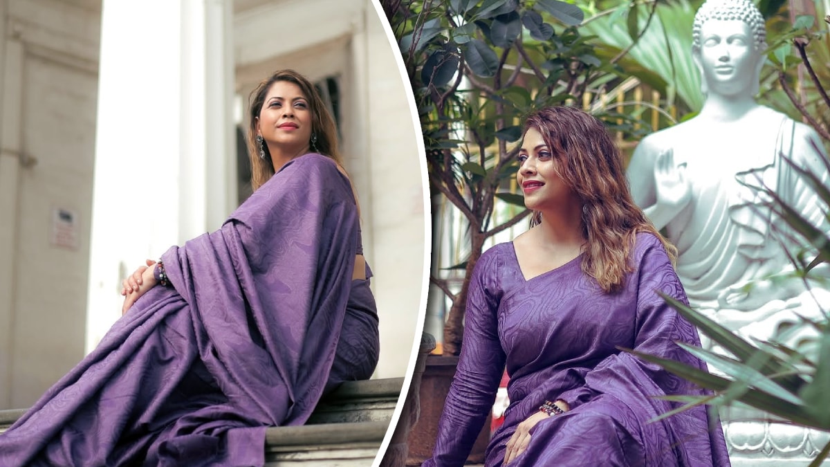 http://Deepali%20Pansare%20Purple%20Saree%20Look